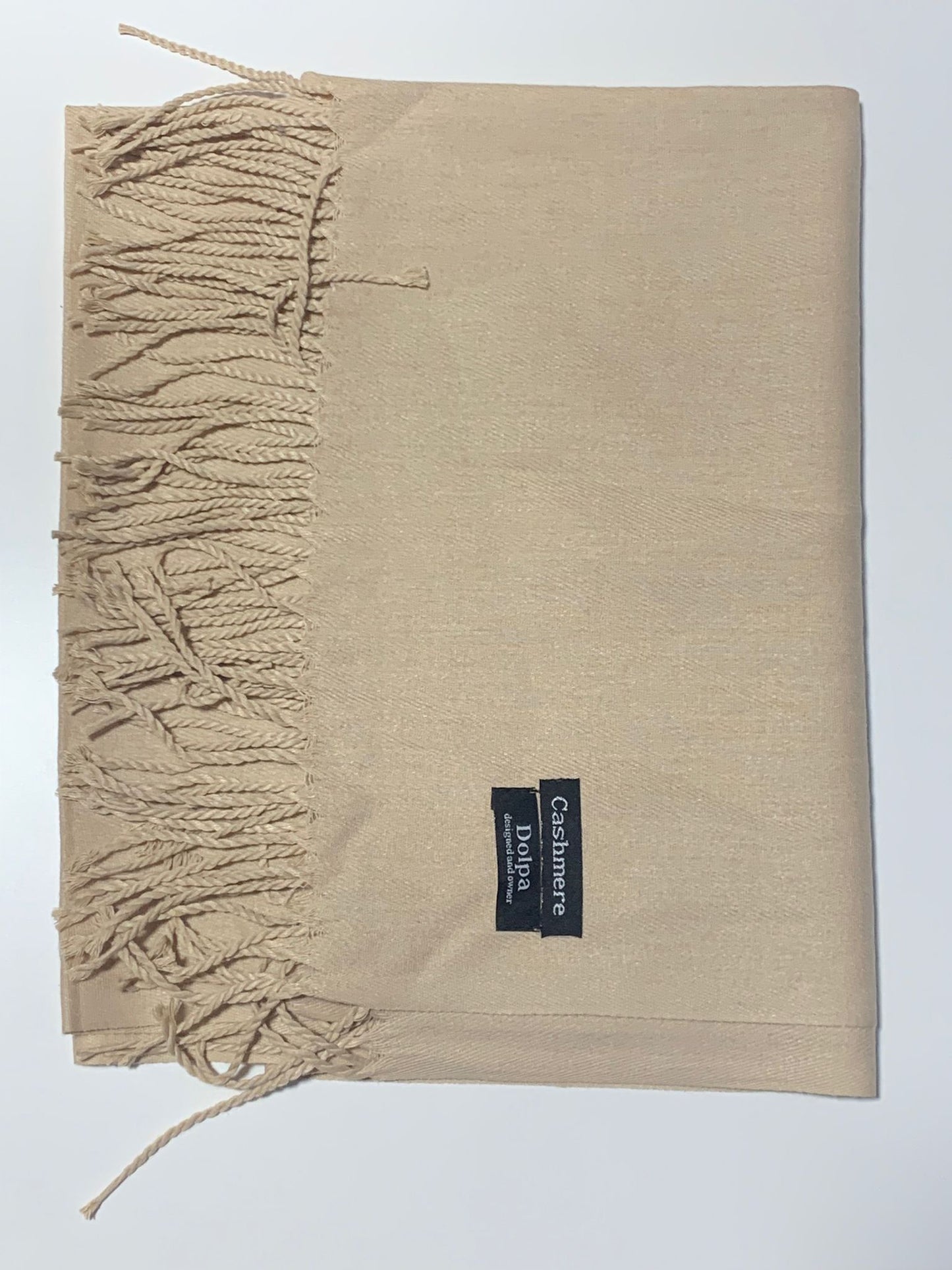 Luxury Cashmere Camel Scarf 230 Grams