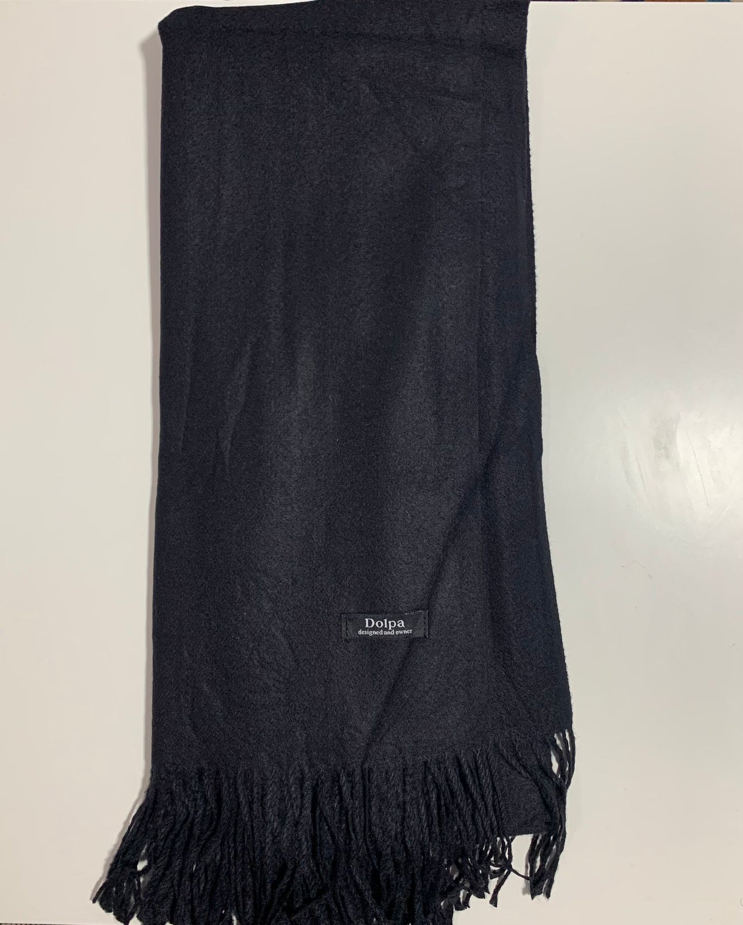 Luxury Cashmere Pashmina Black Scarf