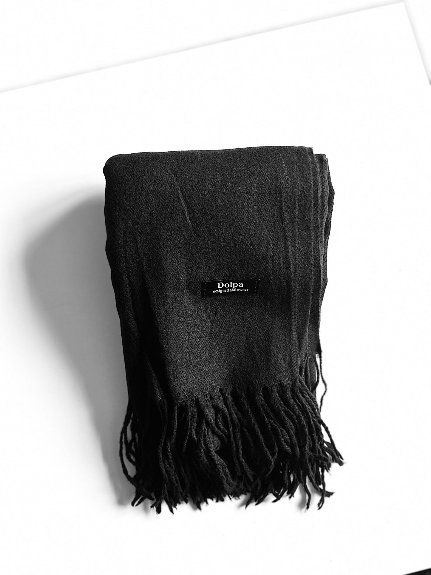Luxury Cashmere Pashmina Black Scarf