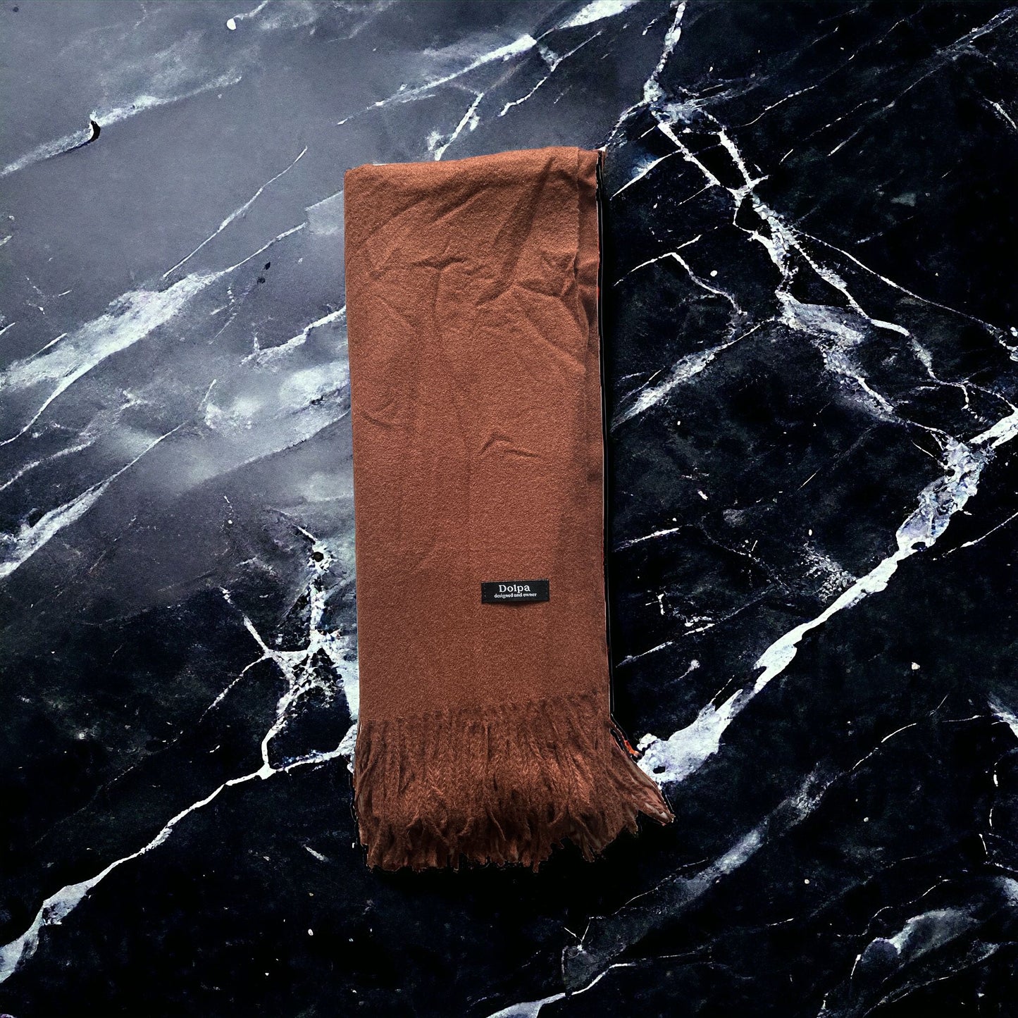 Luxury Cashmere Khaki Scarf 230 Grams