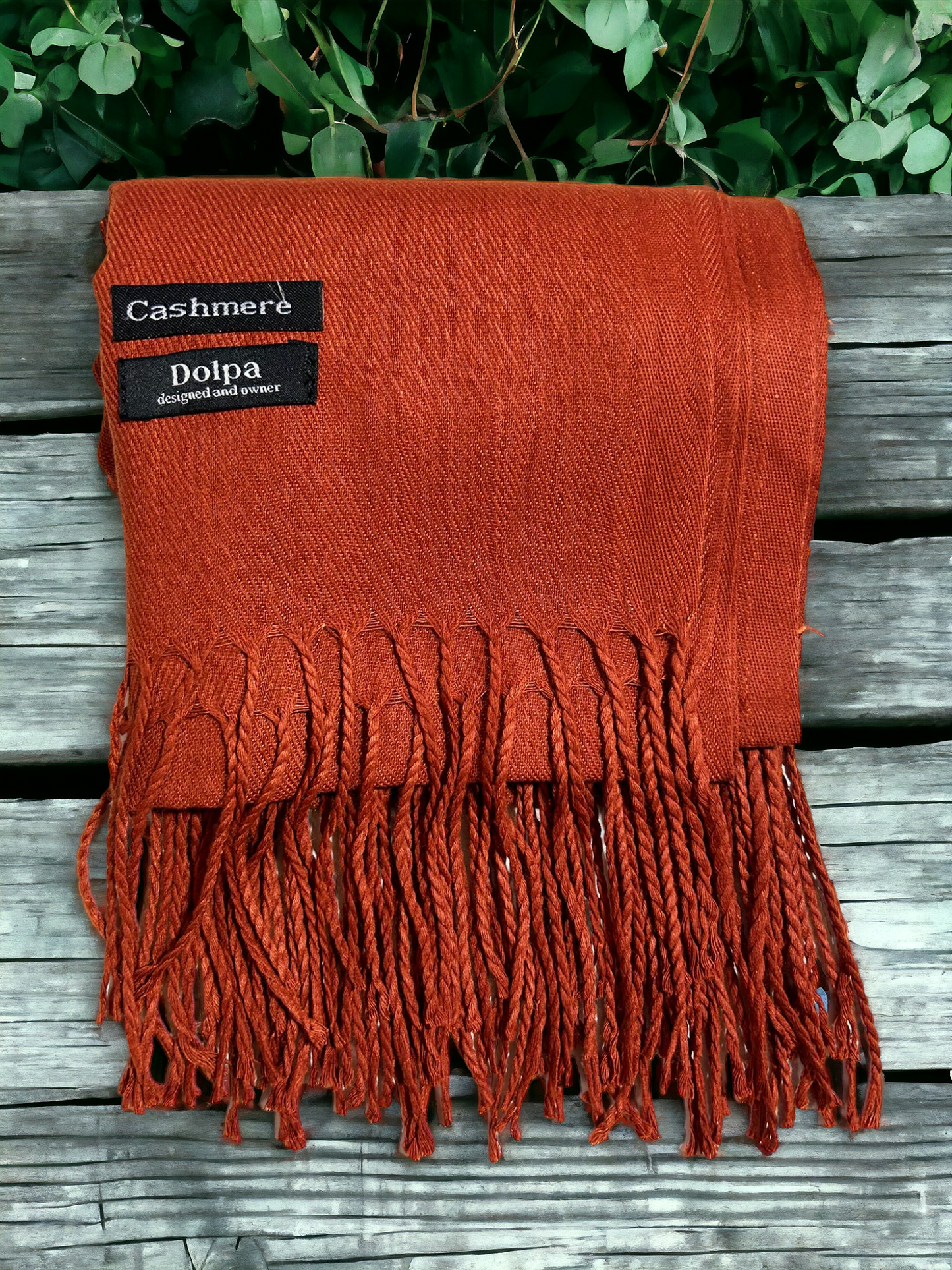 Luxury Cashmere Light Maroon Scarf 230 Grams