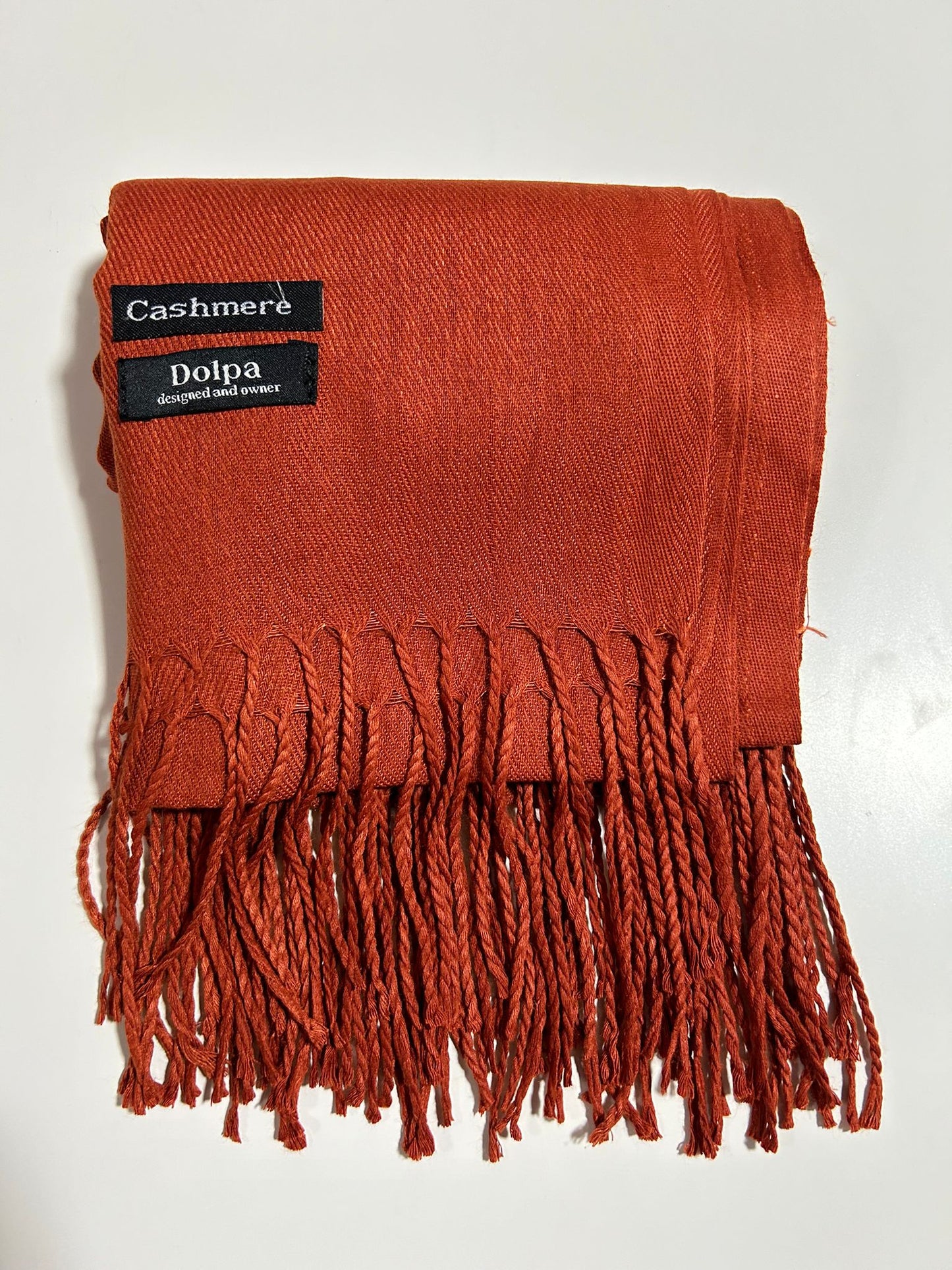 Luxury Cashmere Light Maroon Scarf 230 Grams