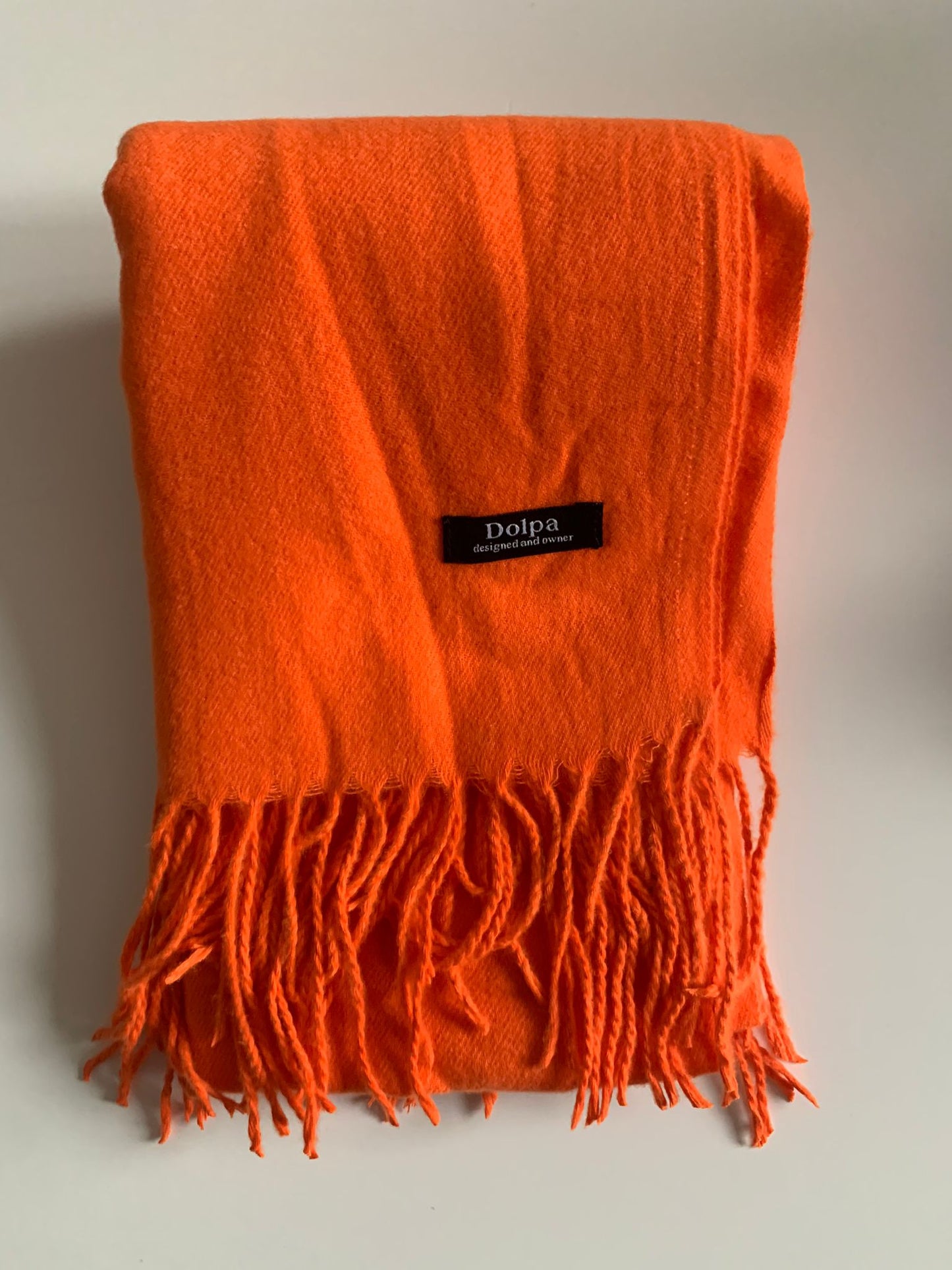 Luxury Cashmere Pashmina Orange Scarf