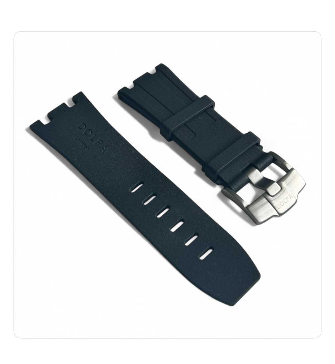 Dolpa Black Audemars Piguet AP 28mm Royal Oak Rubber Watch Strap 15710 15703