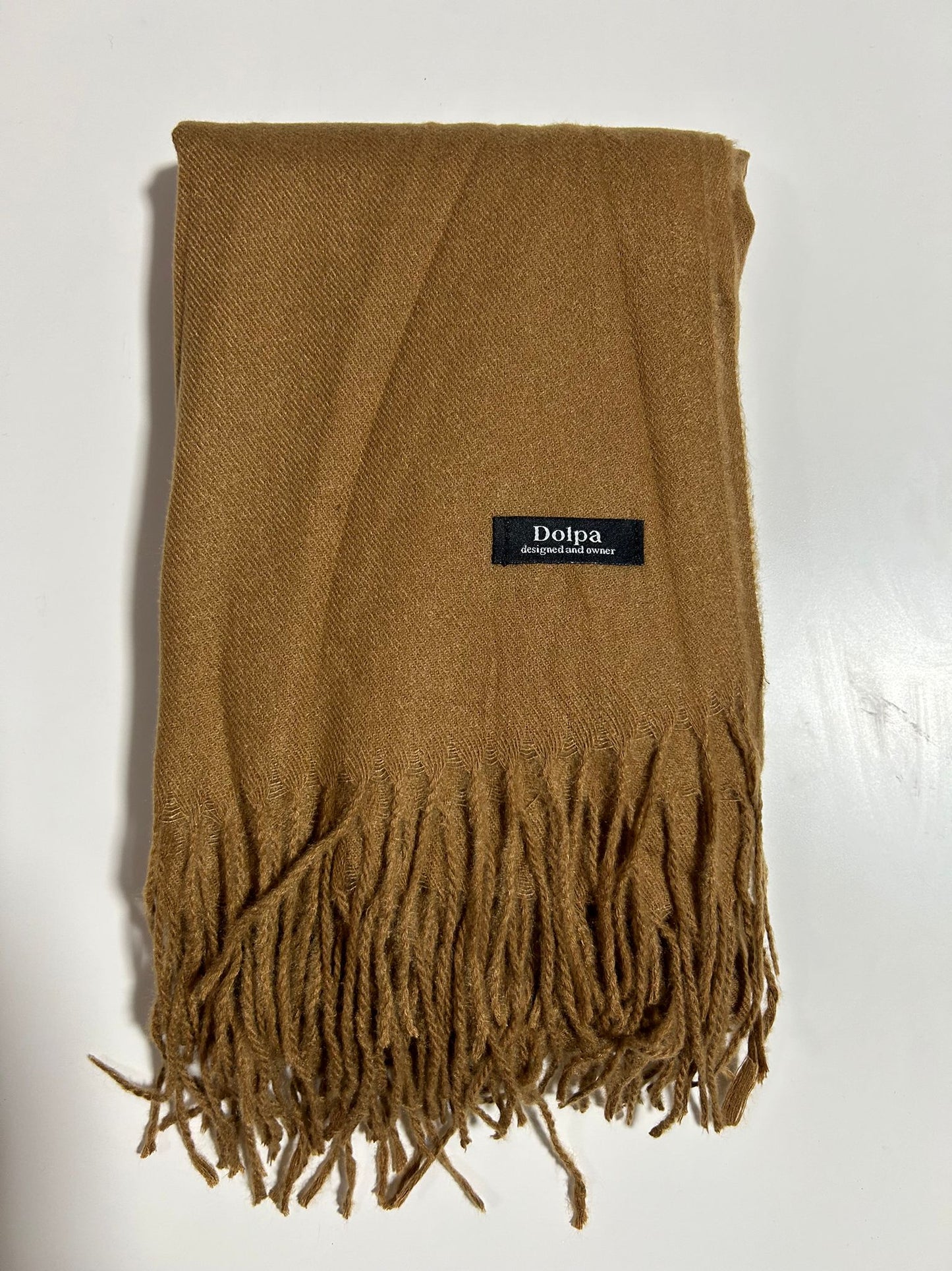 Luxury Cashmere Khaki Scarf 230 Grams