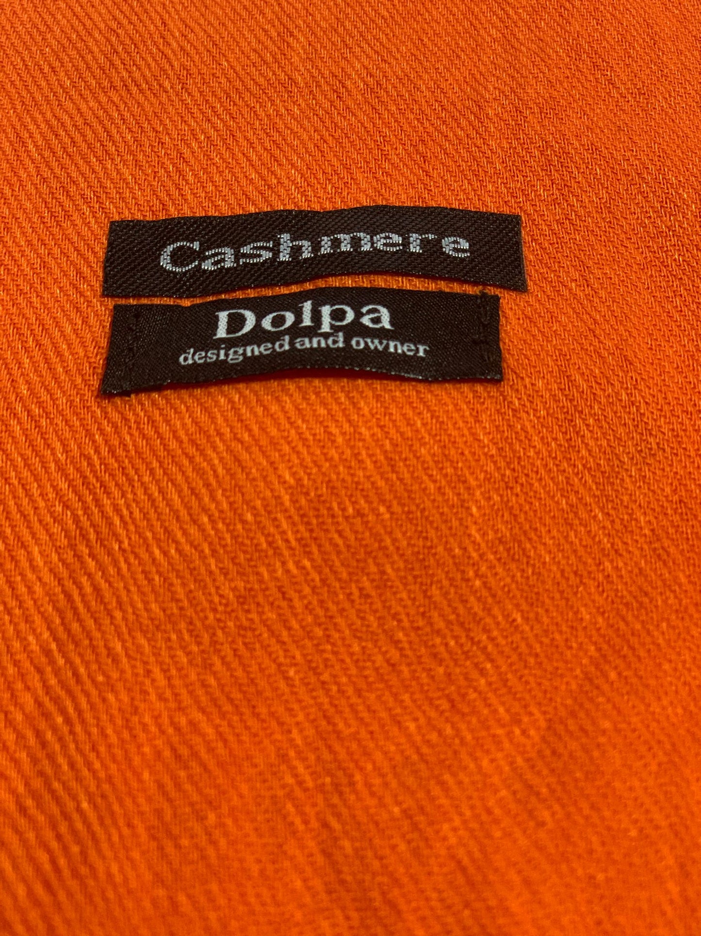 Luxury Cashmere Light Orange Scarf 230 Grams