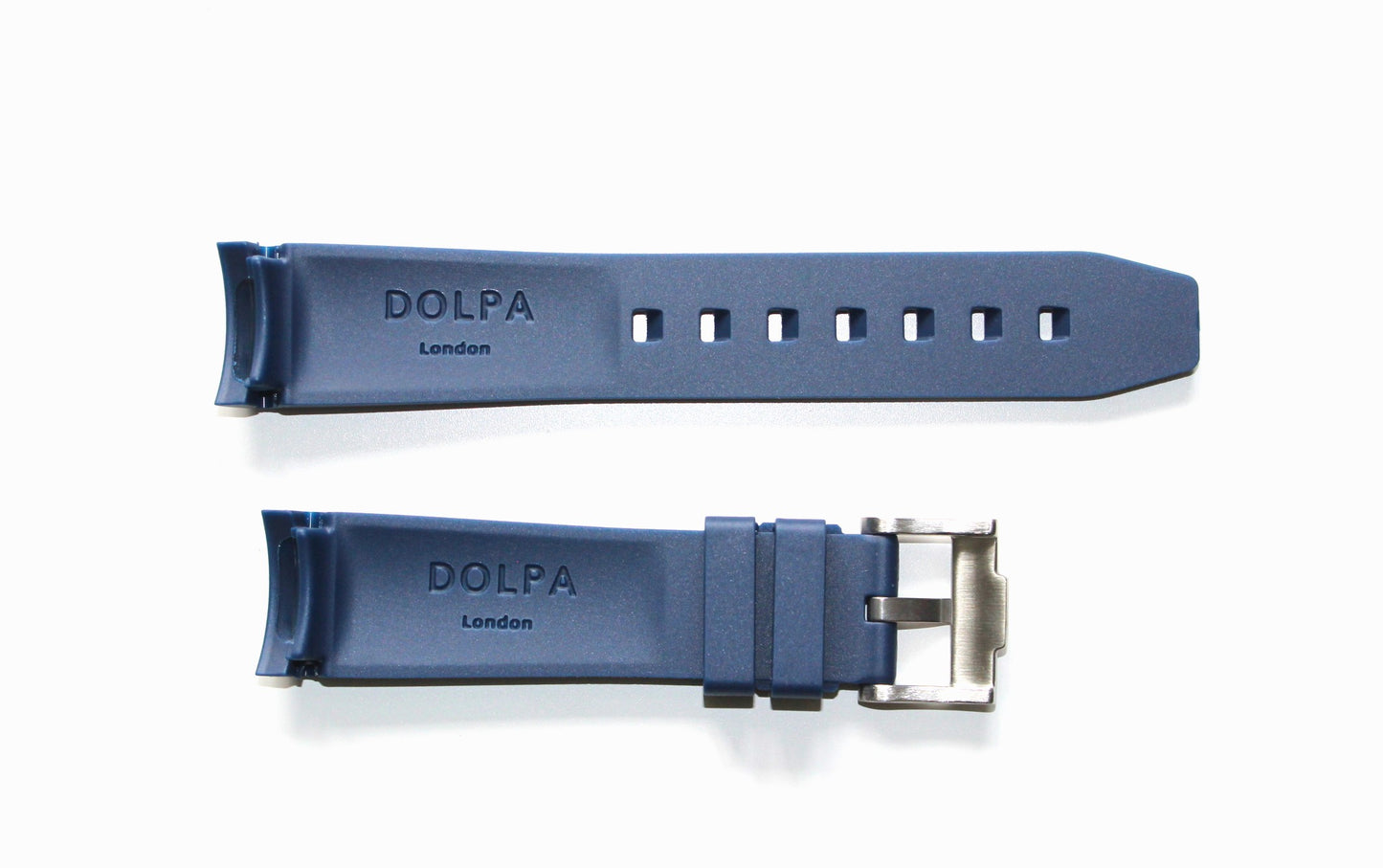 Dolpa 20mm Curved Ended Navy Blue Rubber Strap