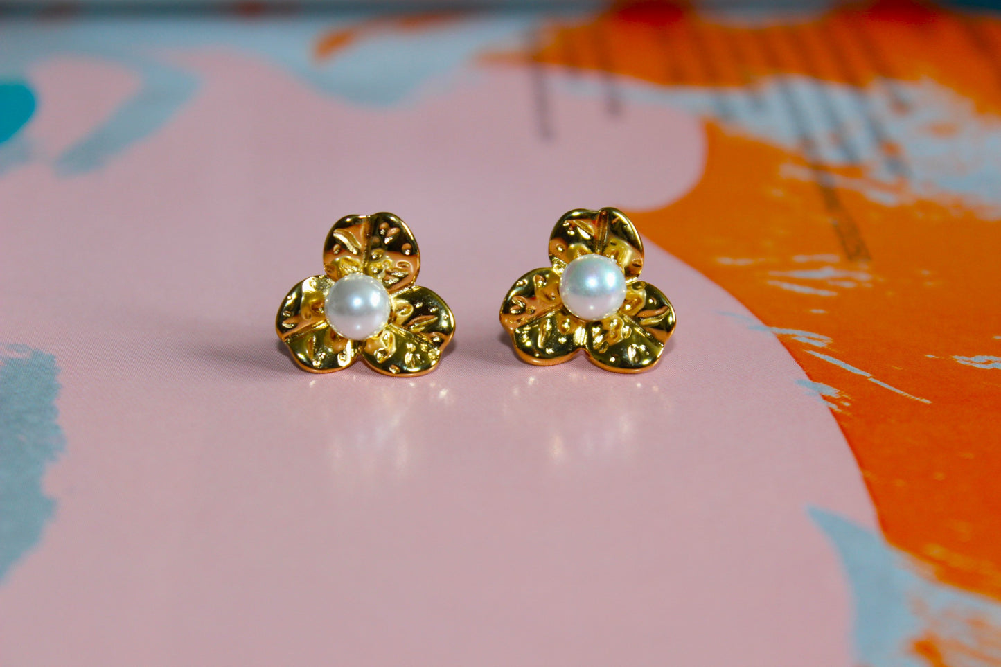 Flower Earring Gold Plated