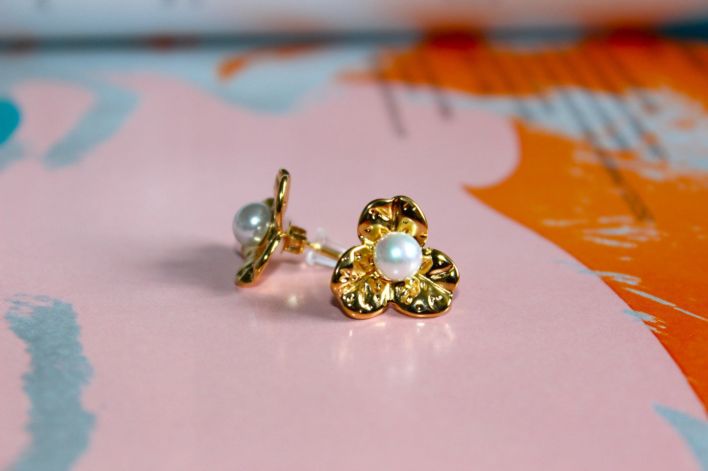 Flower Earring Gold Plated