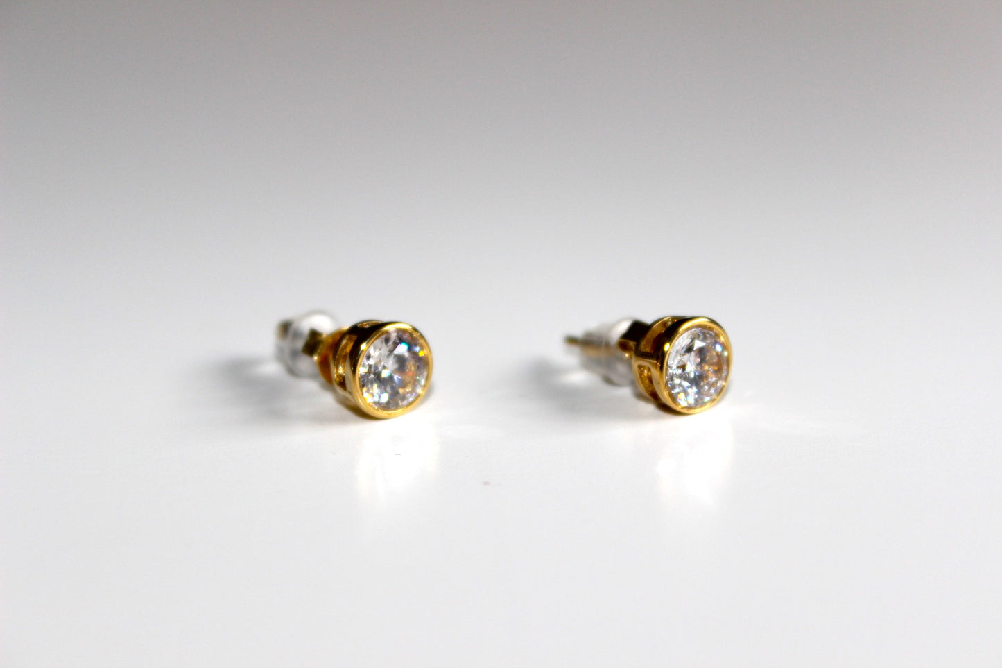 RBC CZ Stud Gold Plated