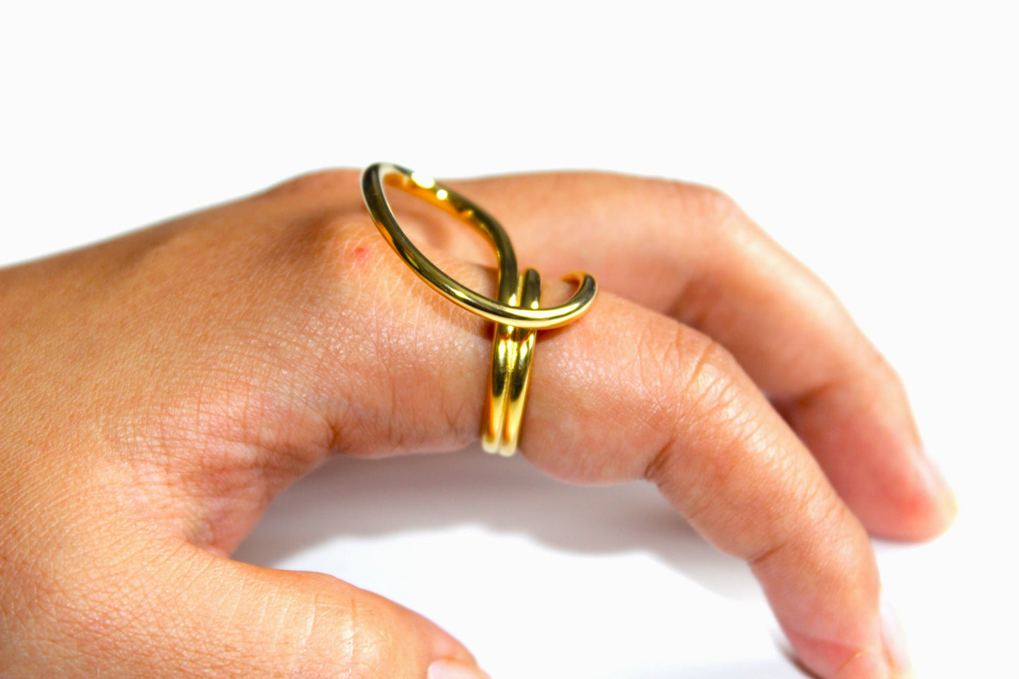 Geometric Ring / 18K Gold Plated