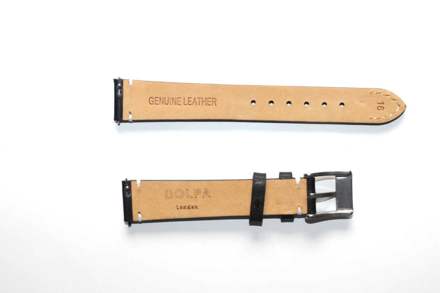 Dolpa Black Handmade Luxury Watch Strap 16mm