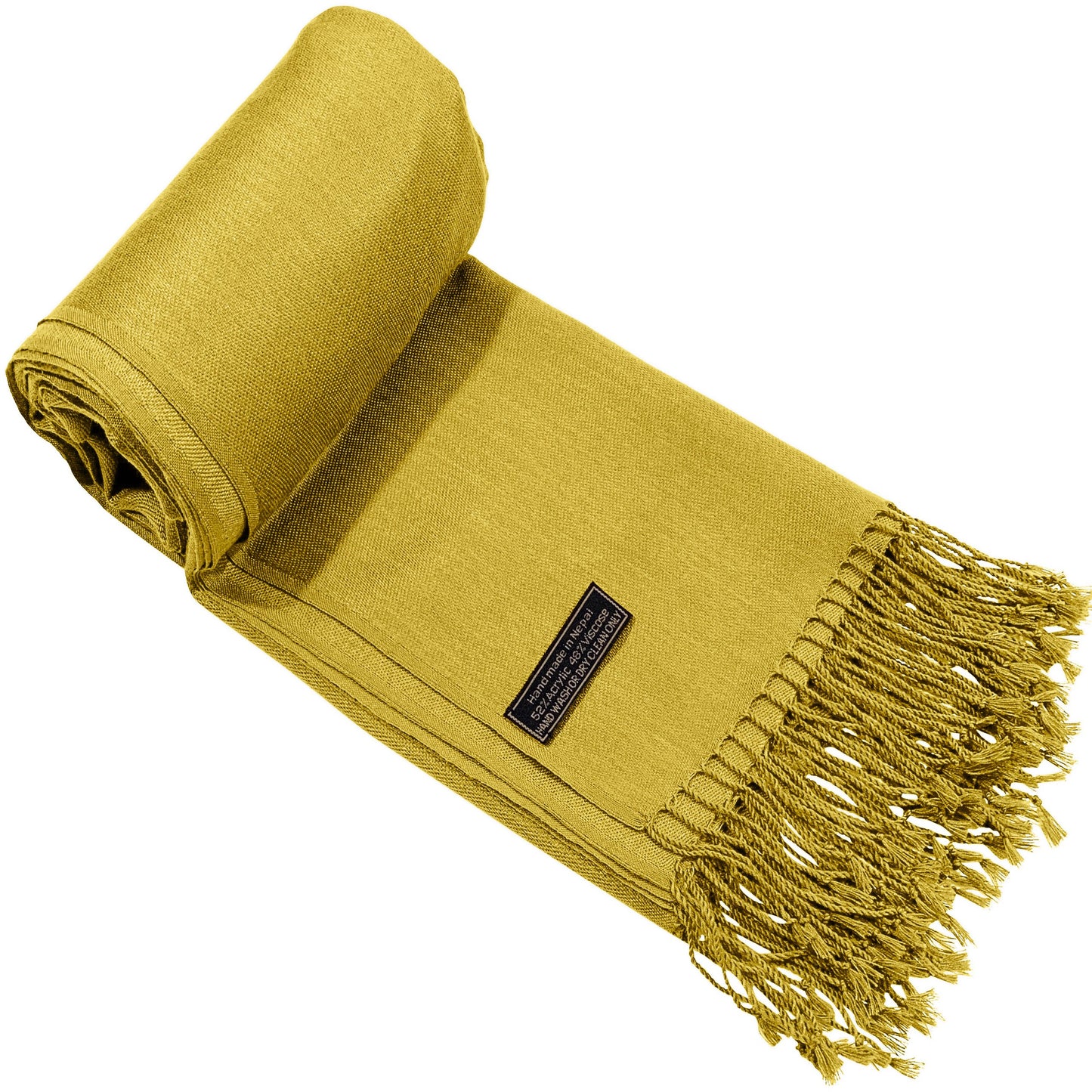Luxury Cashmere Light Orange Scarf 230 Grams