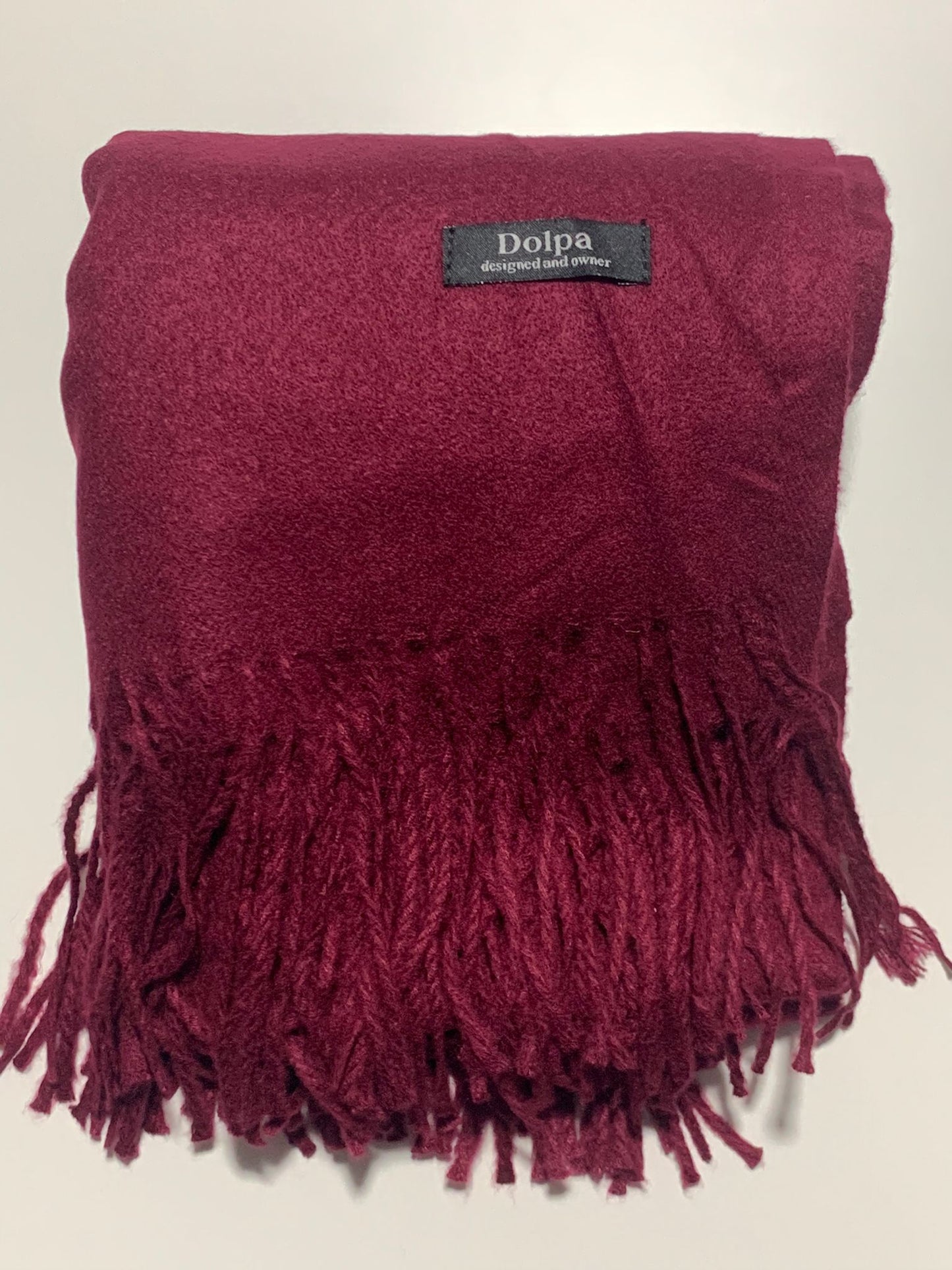 Luxury Cashmere Pashmina Red Wine Scarf