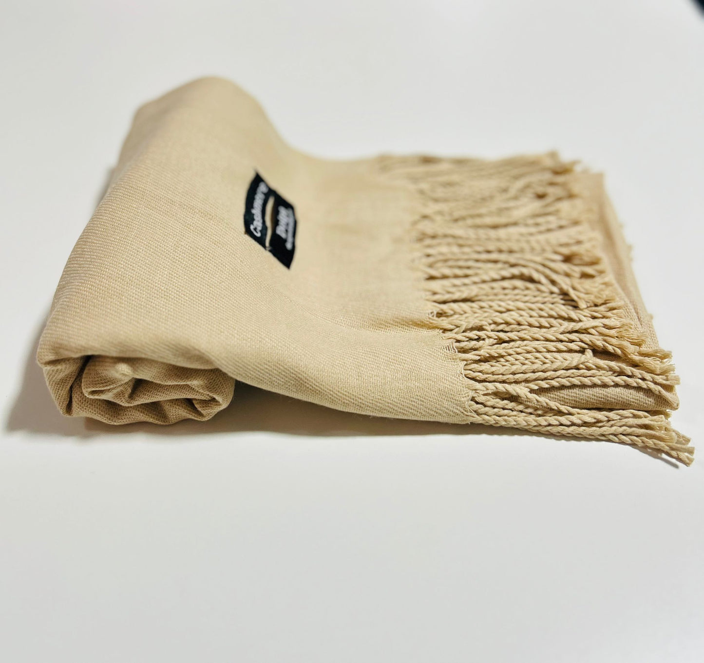 Luxury Cashmere Pink Scarf 230 Grams