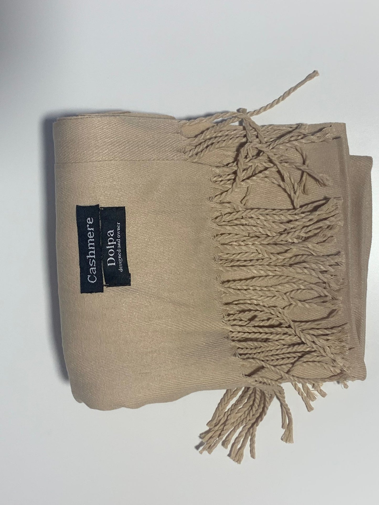 Luxury Cashmere Camel Scarf 230 Grams