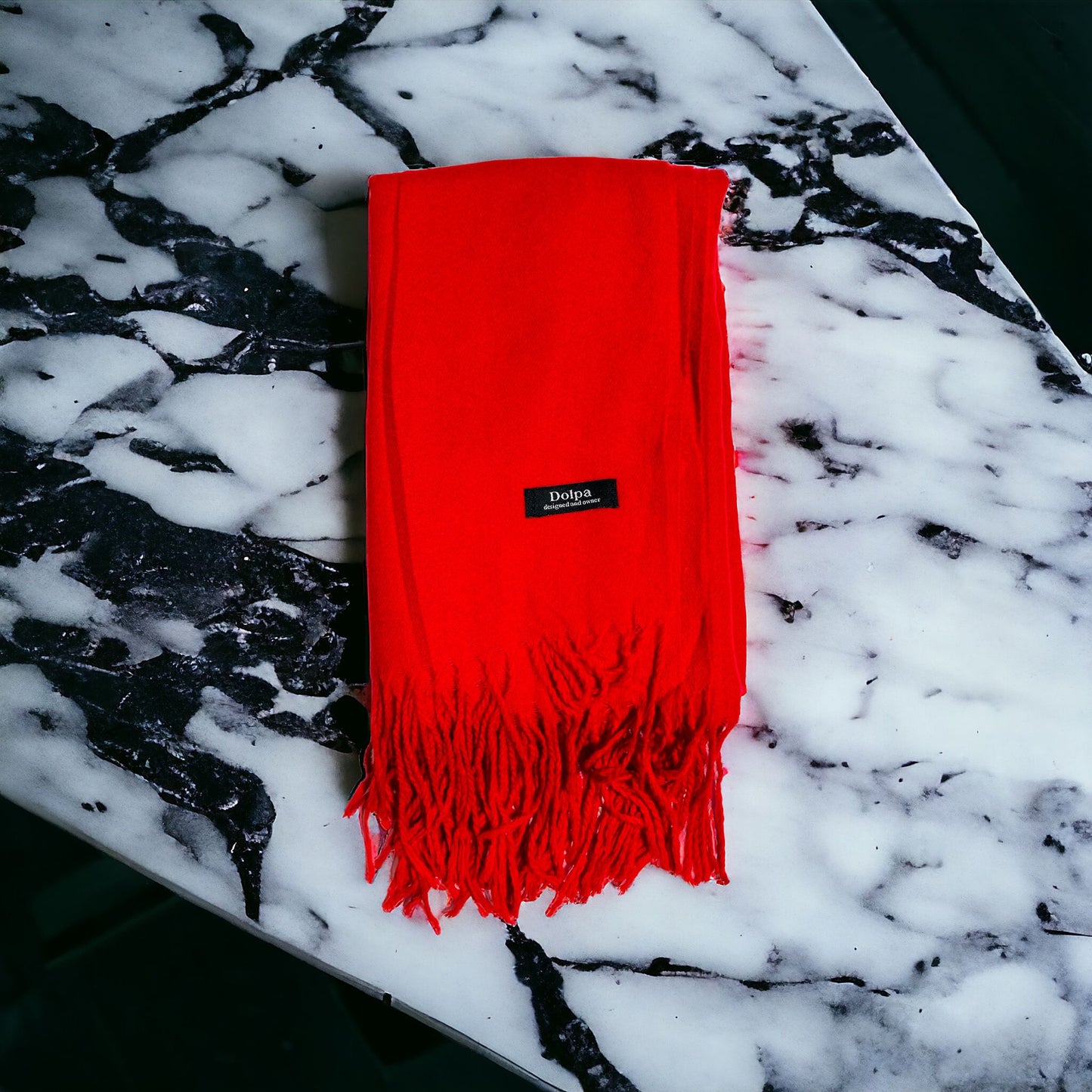 Luxury Cashmere Pashmina Orange Scarf