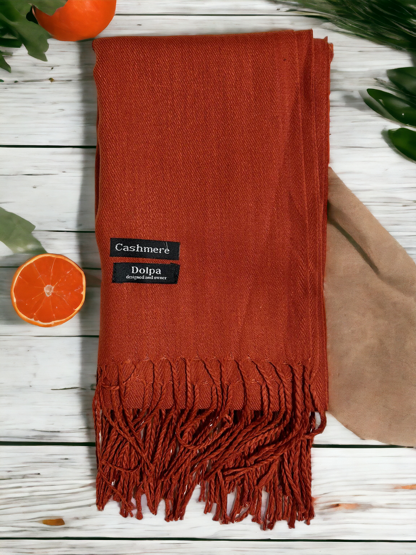 Luxury Cashmere Light Maroon Scarf 230 Grams