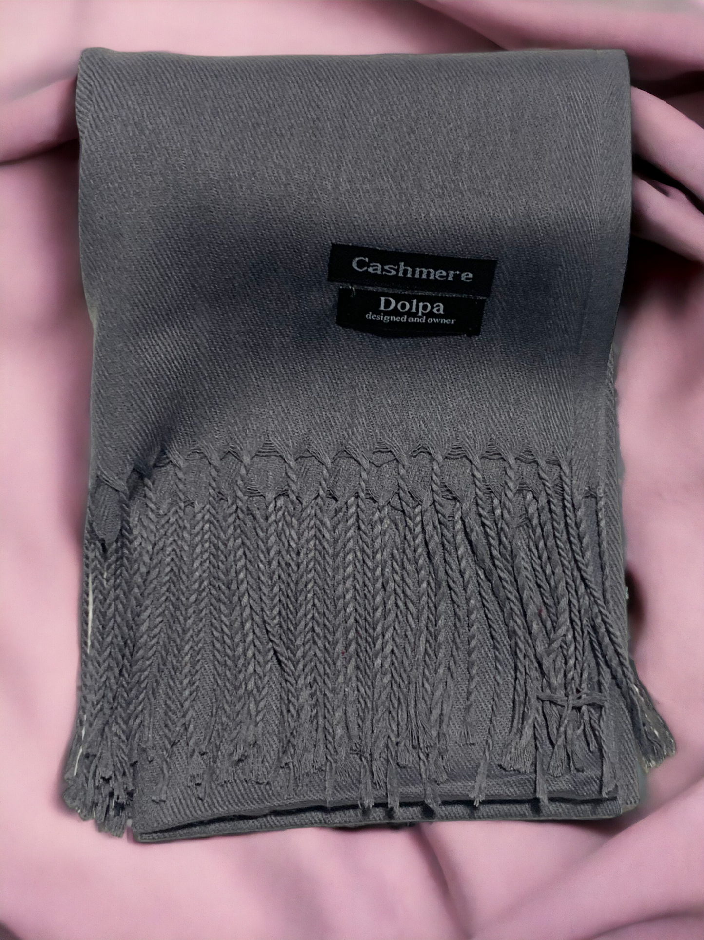 Luxury Cashmere Grey Scarf 230 Grams