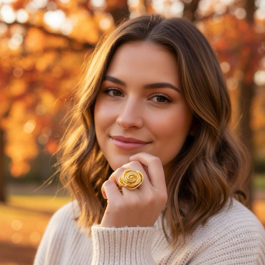 Gold Flower Ring