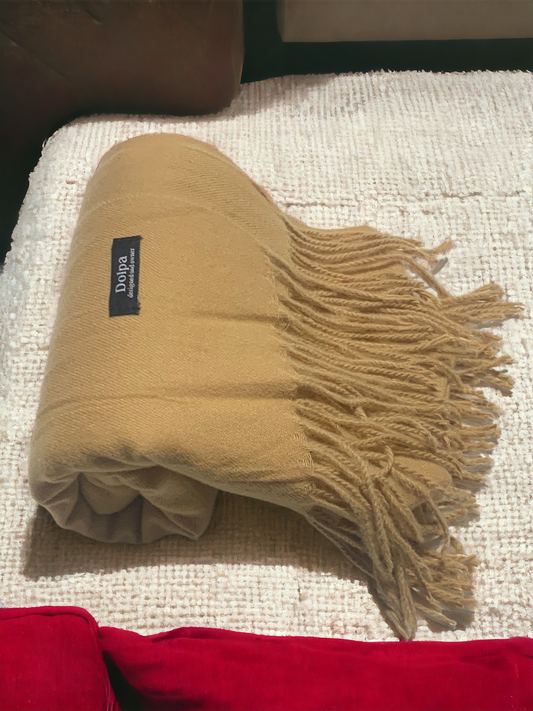Luxury Cashmere Pashmina Camel Scarf