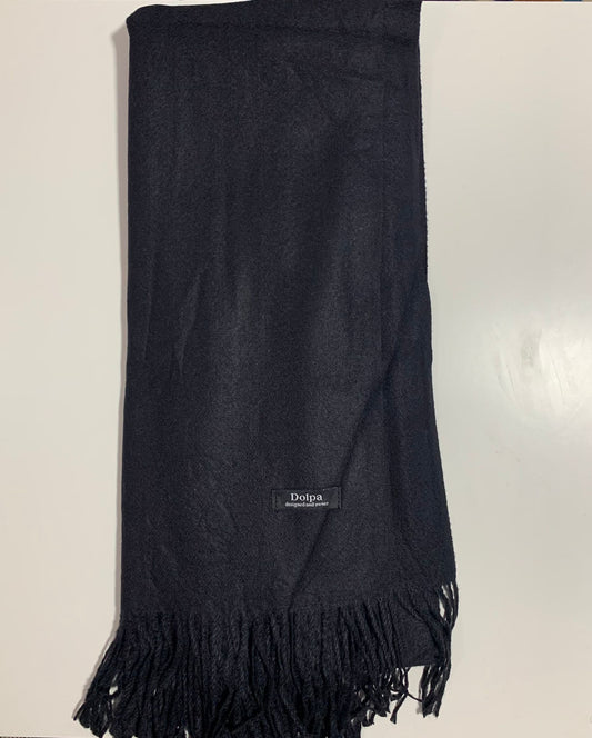 Luxury Cashmere Pashmina Black Scarf