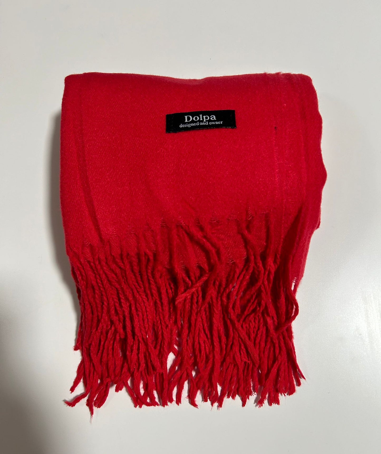 Luxury Cashmere Pashmina Red Scarf
