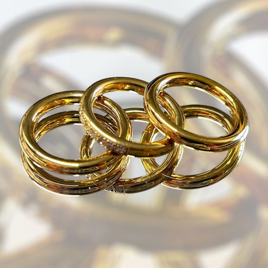 Trio set Gold Rings