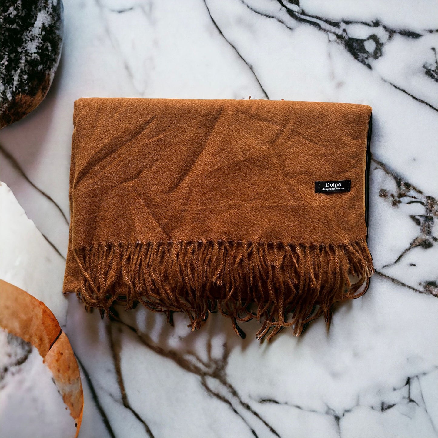Luxury Cashmere Pashmina Maroon Scarf