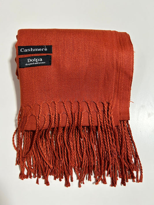Luxury Cashmere Light Maroon Scarf 230 Grams