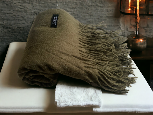Luxury Cashmere Pashmina Dark Grey Scarf