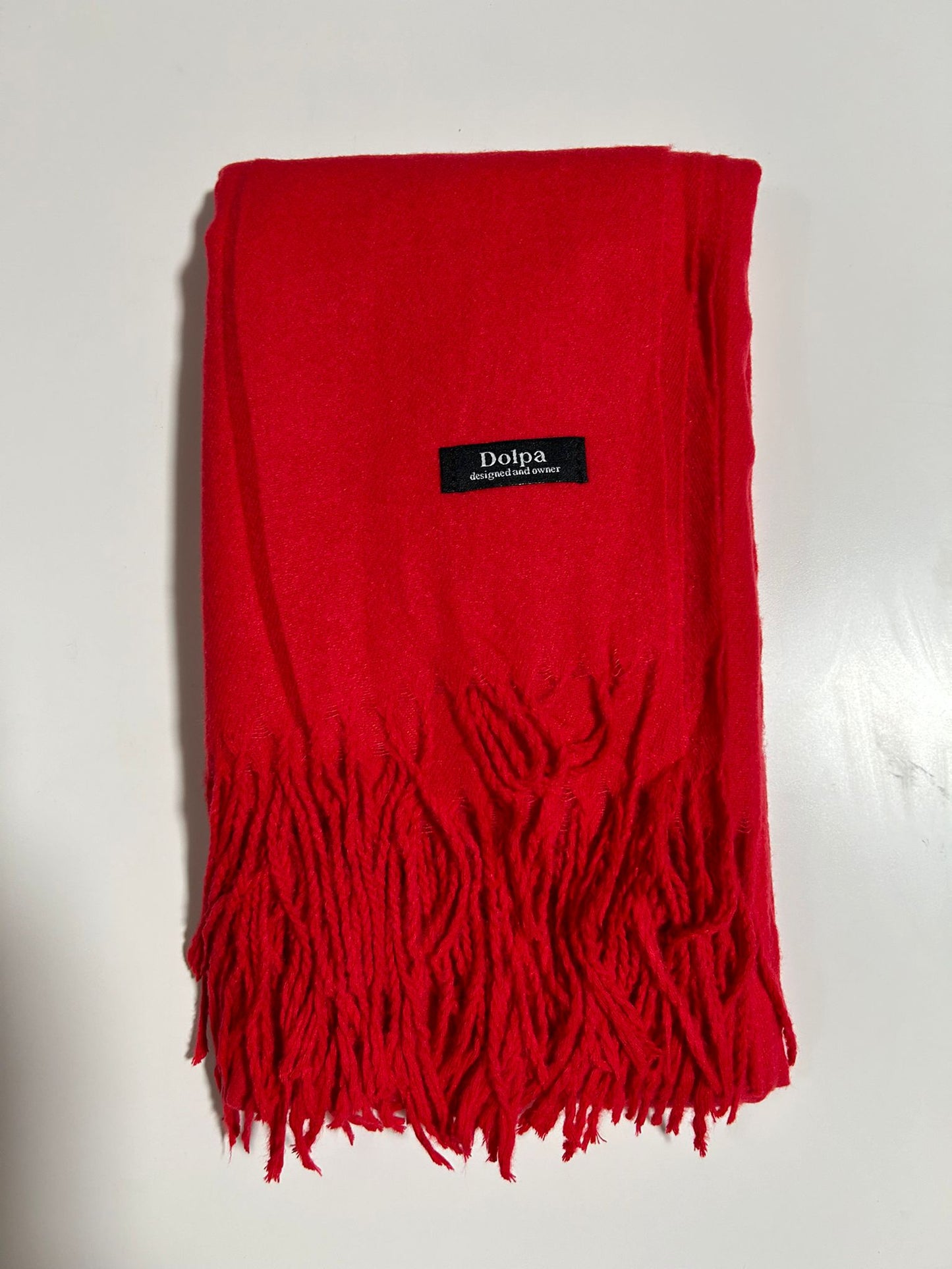 Luxury Cashmere Pashmina Red Scarf