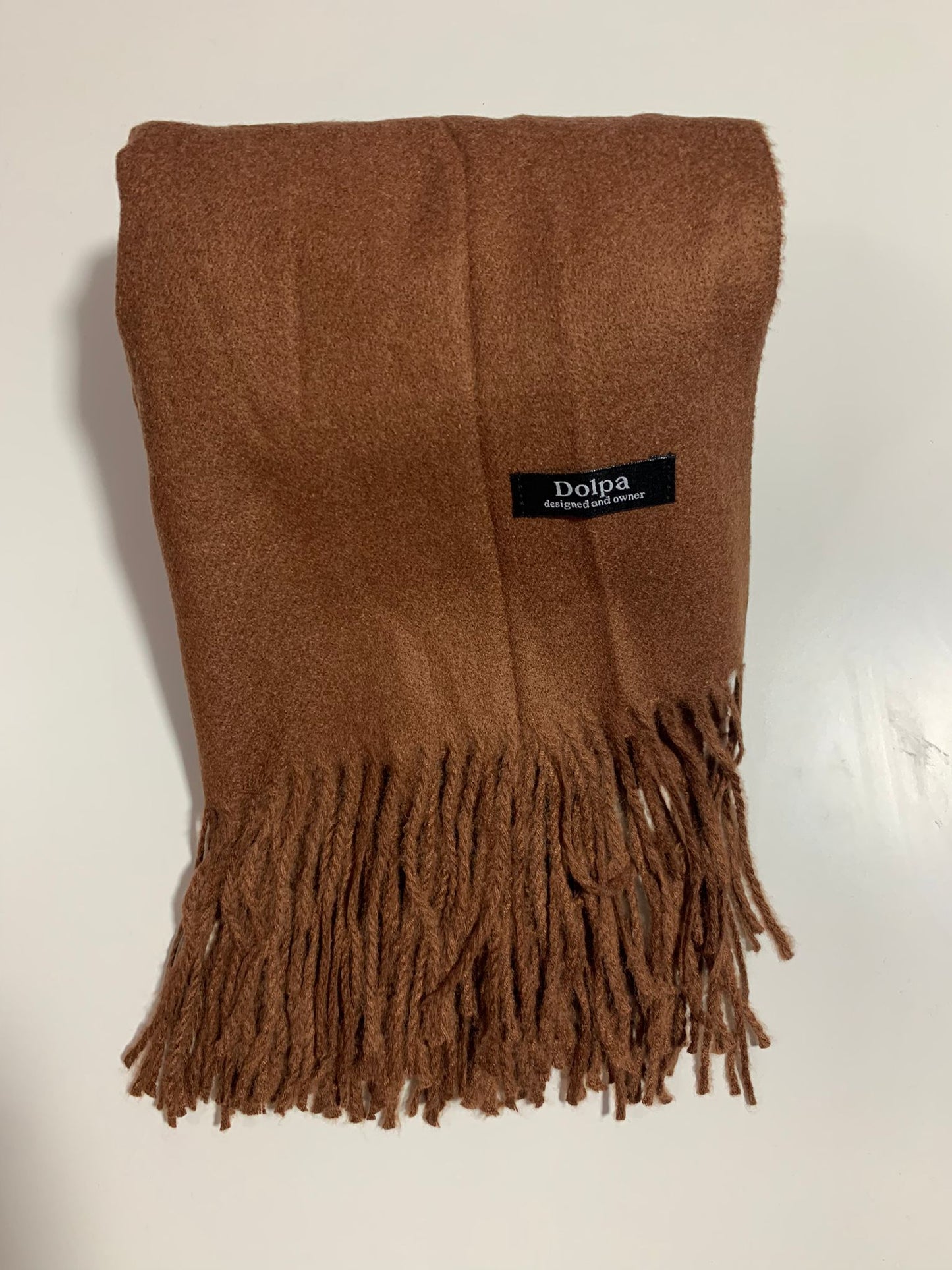 Luxury Cashmere Pashmina Coffee Scarf