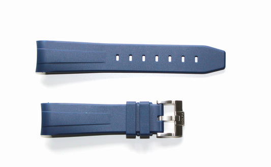 Dolpa 20mm Curved Ended Navy Blue Rubber Strap