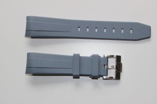 Dolpa 20mm Curved Ended Grey Rubber Strap