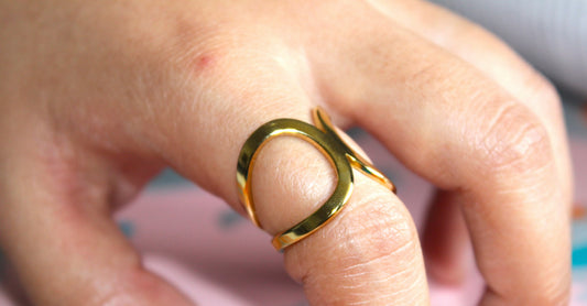Geometric Ring / 18K Gold Plated