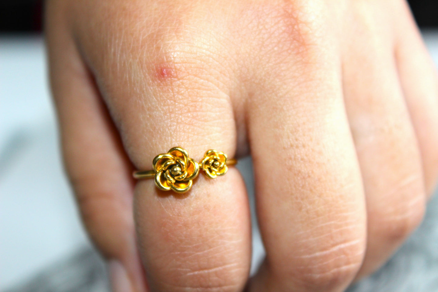 Gold Small Flower Ring