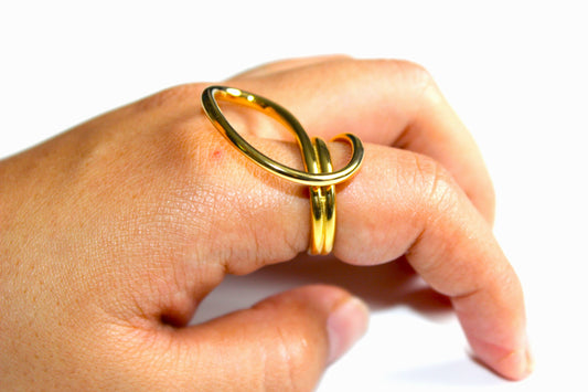 Geometric Ring / 18K Gold Plated