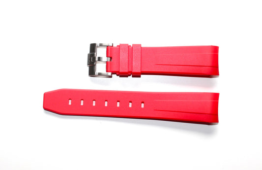 Dolpa 20mm Curved Ended Orange Rubber Strap