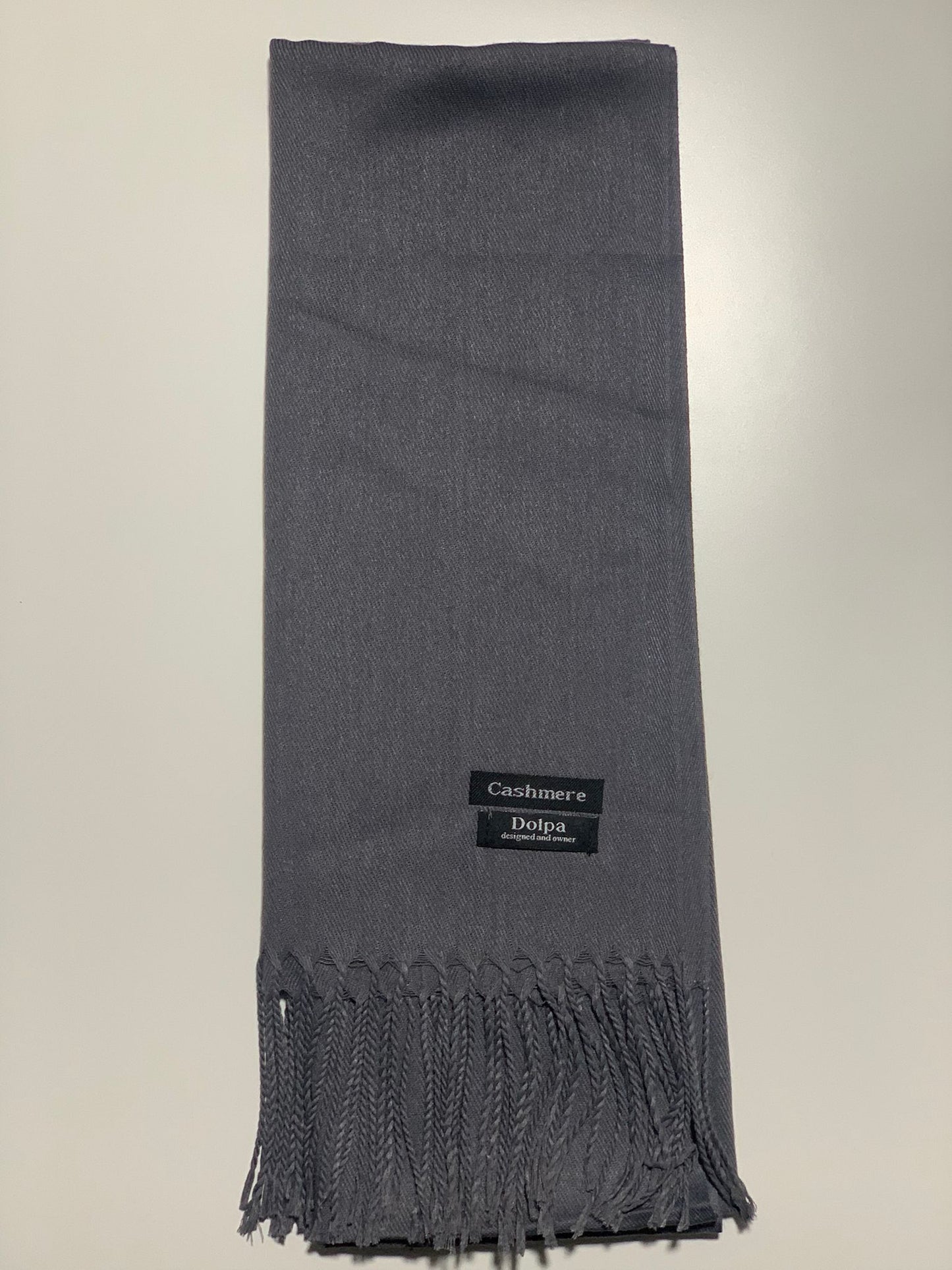 Luxury Cashmere Grey Scarf 230 Grams