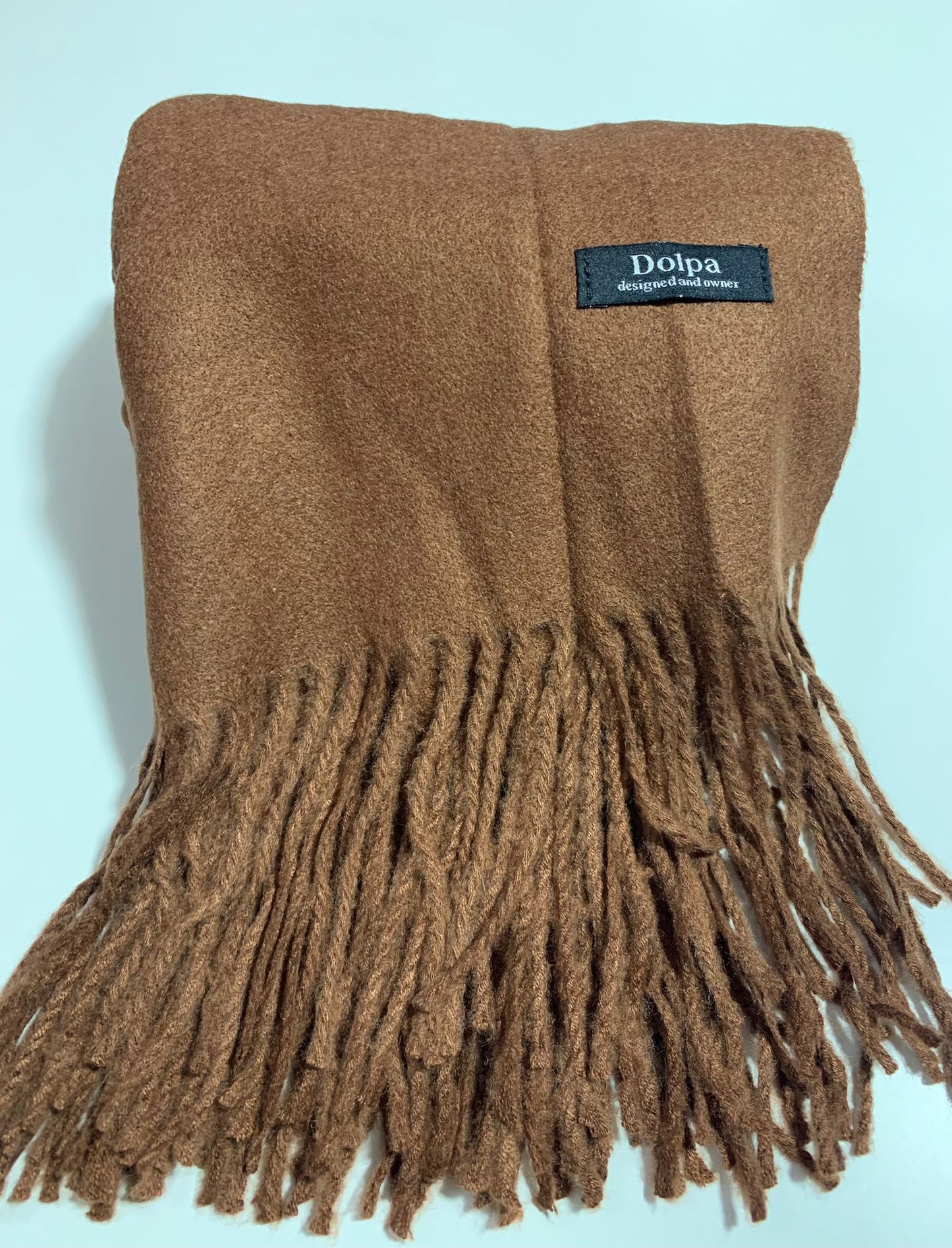 Luxury Cashmere Pashmina Coffee Scarf