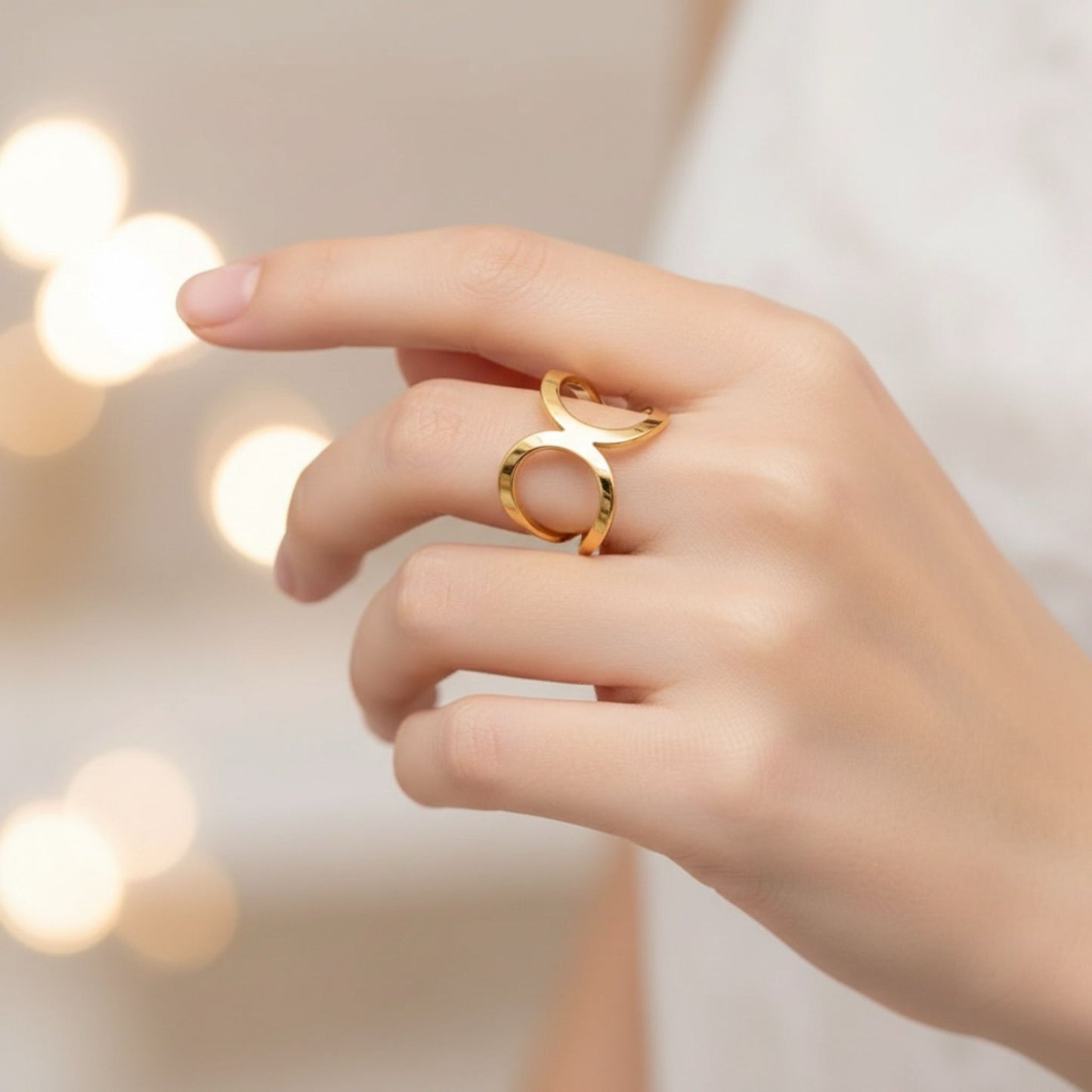 Geometric Ring / 18K Gold Plated