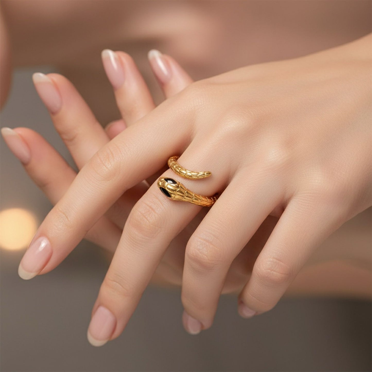 Serpent Ring / 18K Gold Plated