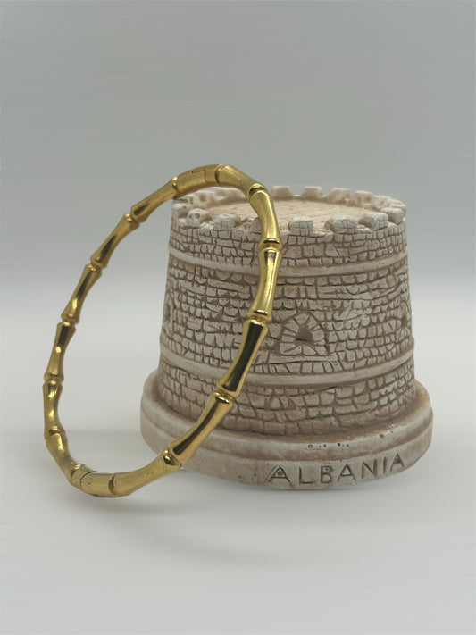 Bamboo Bracelet/ 18K Gold Plated
